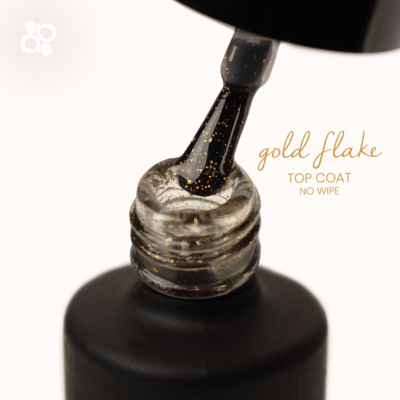 Top Coat gold Flake No Wipe 15ml