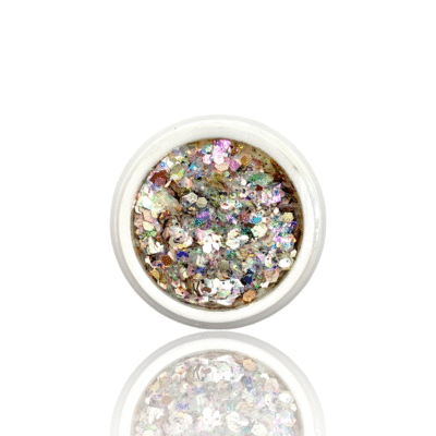 Pailettes glitter Silvermulticolor Barattolo grande