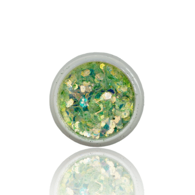 Pailettes glitter Verde multicolor Barattolo grande